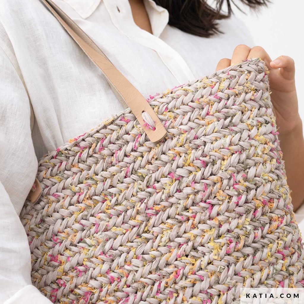 Sợi Jarapa - Katia, 100g - 70m, dùng để đan móc túi, giỏ, vỏ gối, ví