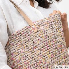 Sợi Jarapa - Katia, 100g - 70m, dùng để đan móc túi, giỏ, vỏ gối, ví