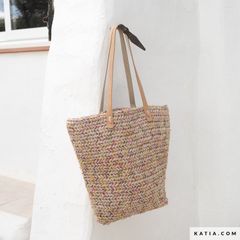 Sợi Jarapa - Katia, 100g - 70m, dùng để đan móc túi, giỏ, vỏ gối, ví