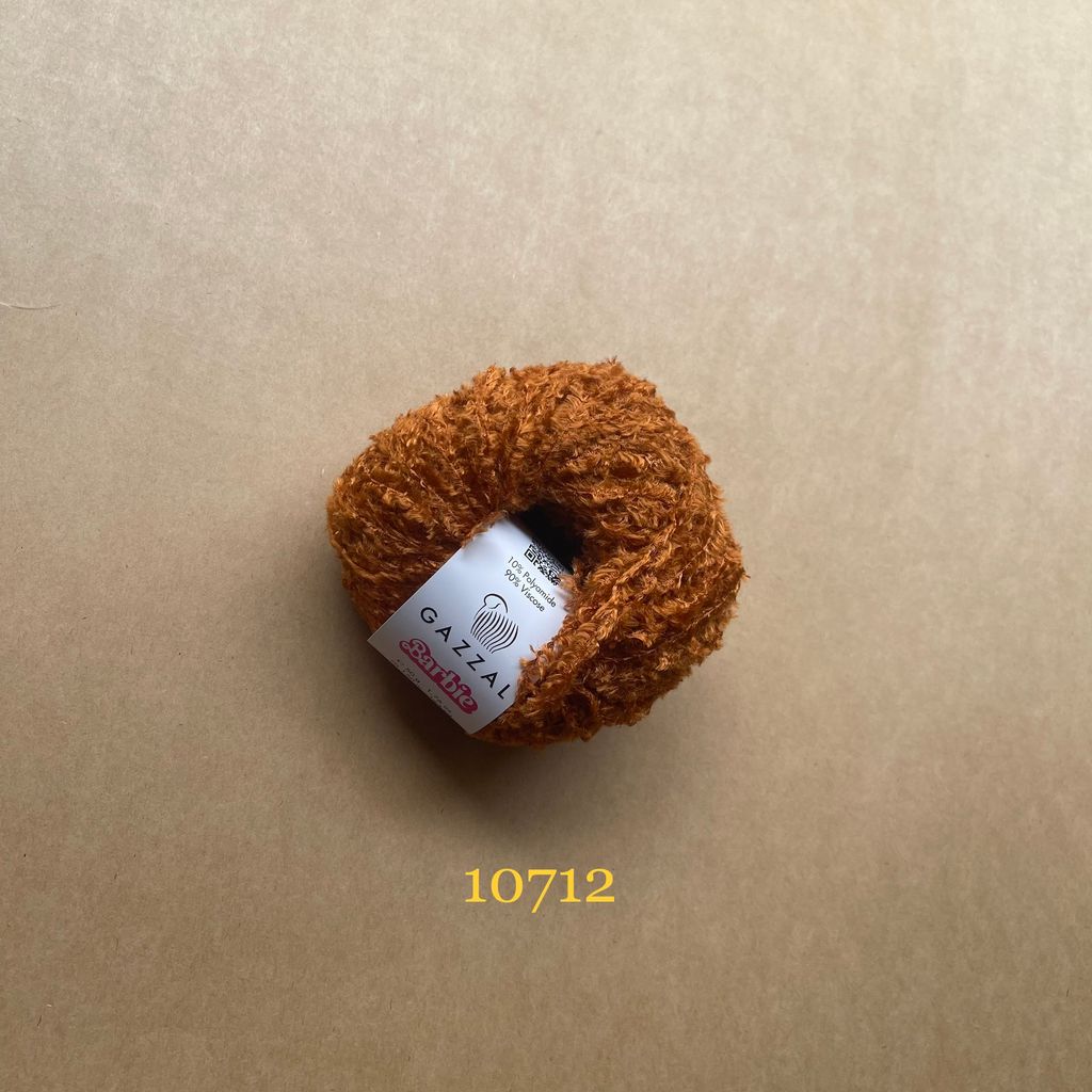 Len lông xù Barbie nhập từ Gazzal, đan móc áo, váy, khăn