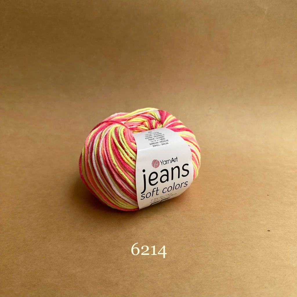 Len Jeans Soft Colors nhập khẩu từ Yarnart, đan móc áo, váy, đan móc thú