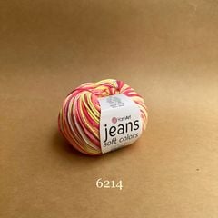 Len Jeans Soft Colors nhập khẩu từ Yarnart, đan móc áo, váy, đan móc thú