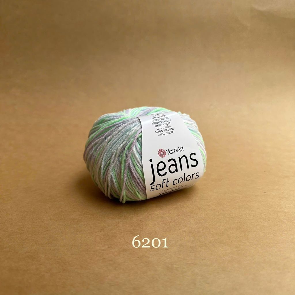 Len Jeans Soft Colors nhập khẩu từ Yarnart, đan móc áo, váy, đan móc thú
