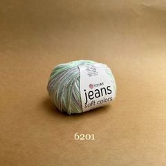 Len Jeans Soft Colors nhập khẩu từ Yarnart, đan móc áo, váy, đan móc thú