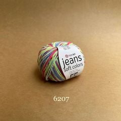 Len Jeans Soft Colors nhập khẩu từ Yarnart, đan móc áo, váy, đan móc thú