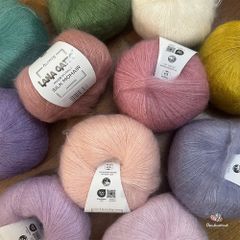 Len Silk Mohair - Lana Gatto, 25g - 212m, dùng để đan móc