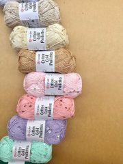 Sợi Cotton Gold Paillettes - Yarnart, 50g-140m, đan móc áo, váy, khăn