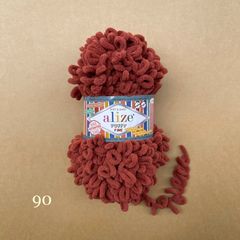 Cuộn len tết bằng tay Puffy Fine hãng Alize Yarns tết áo, khăn, vỏ gối, chăn, thảm, túi