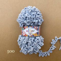 Cuộn len tết bằng tay Puffy Fine hãng Alize Yarns tết áo, khăn, vỏ gối, chăn, thảm, túi