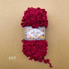 Cuộn len tết bằng tay Puffy Fine hãng Alize Yarns tết áo, khăn, vỏ gối, chăn, thảm, túi