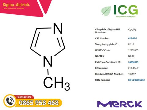  1-Methylimidazole ReagentPlus 99% Merck 616-47-7 