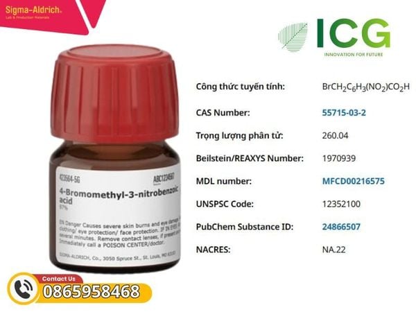  4-Bromomethyl-3-nitrobenzoic acid 97%  Merck | CAS 55715-03-2 