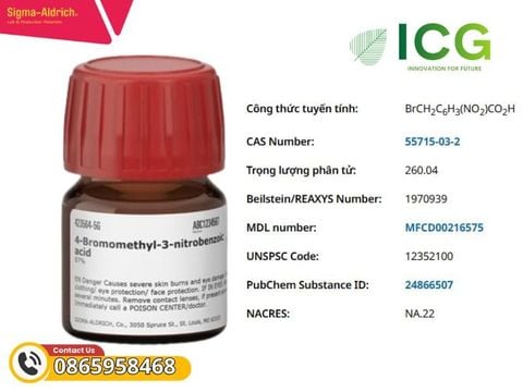  4-Bromomethyl-3-nitrobenzoic acid 97%  Merck | CAS 55715-03-2 