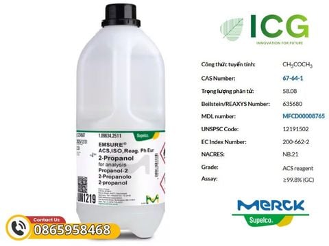  Acetone 99.8% Merck EMSURE | CAS 67-64-1 