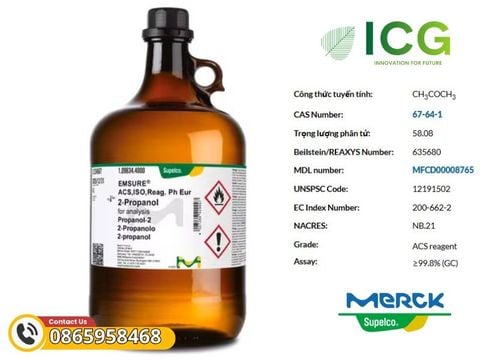  Acetone 99.8% Merck EMSURE | CAS 67-64-1 