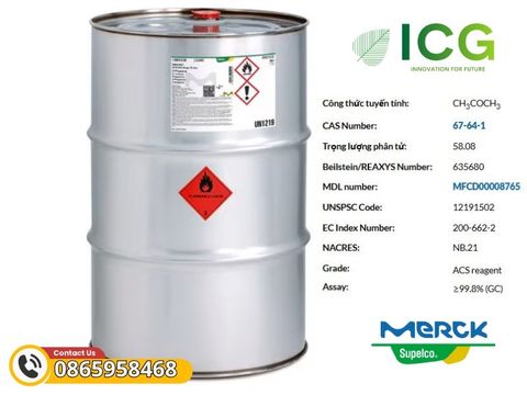  Acetone 99.8% Merck EMSURE | CAS 67-64-1 