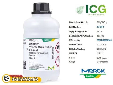  Acetone 99.8% Merck EMSURE | CAS 67-64-1 