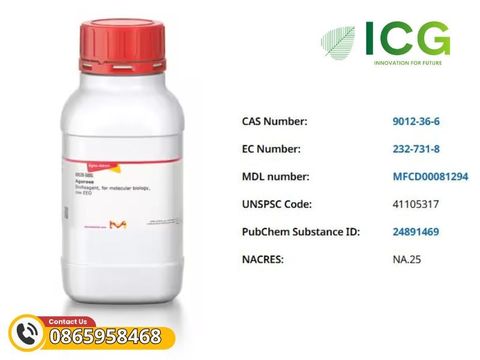  Agarose BioReagent EEO thấp Merck | Sinh học phân tử CAS 9012-36-6 