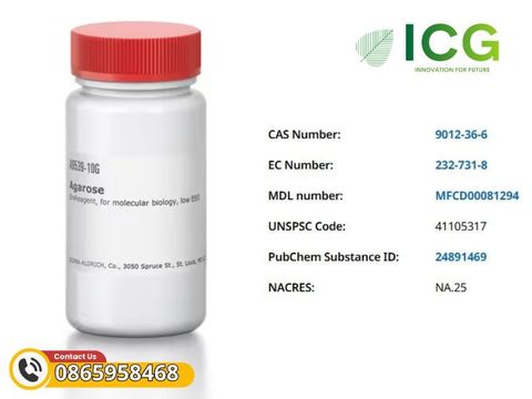  Agarose BioReagent EEO thấp Merck | Sinh học phân tử CAS 9012-36-6 
