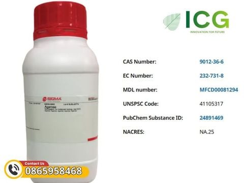  Agarose BioReagent EEO thấp Merck | Sinh học phân tử CAS 9012-36-6 