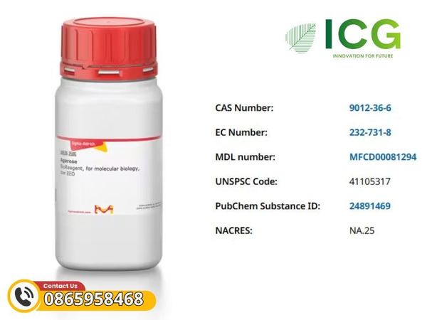  Agarose BioReagent EEO thấp Merck | Sinh học phân tử CAS 9012-36-6 
