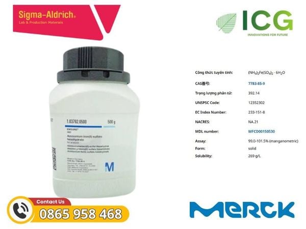  Ammonium iron(II) sulfate hexahydrate | CAS 7783-85-9 Merck 