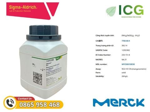  Ammonium iron(II) sulfate hexahydrate | CAS 7783-85-9 Merck 