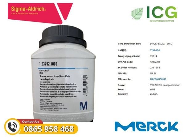  Ammonium iron(II) sulfate hexahydrate | CAS 7783-85-9 Merck 