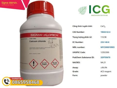  Calcium chloride desiccant ≥96.0% | Canxi clorua CAS 10043-52-4 Merck 