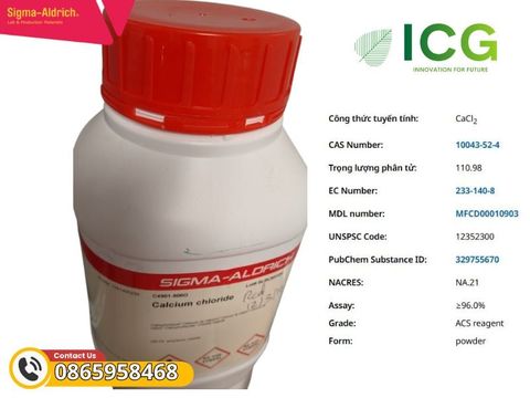  Calcium chloride desiccant ≥96.0% | Canxi clorua CAS 10043-52-4 Merck 