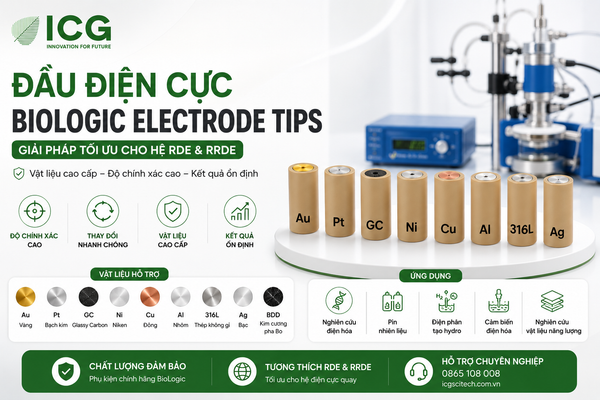  BioLogic Electrode Tips – Đầu điện cực điện hóa chuyên dụng cho hệ RDE và RRDE 