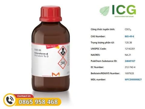  Chloroform-d 99.8 atom % D Merck CAS 865-49-6 
