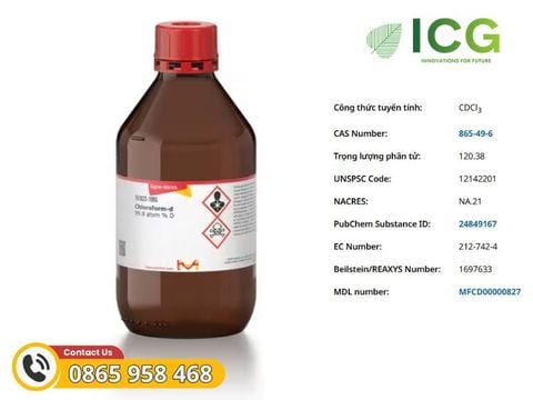  Chloroform-d 99.8 atom % D Merck CAS 865-49-6 