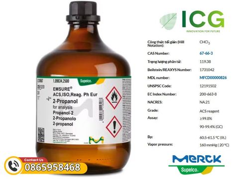  Chloroform Merck EMSURE | for analysis 99.8% CAS 67-66-3 