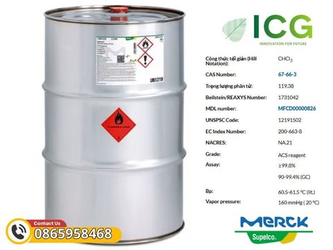  Chloroform Merck EMSURE | for analysis 99.8% CAS 67-66-3 