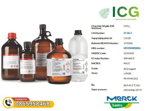  Chloroform Merck EMSURE | for analysis 99.8% CAS 67-66-3 