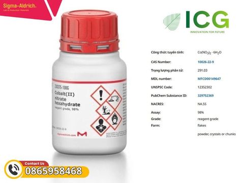 Cobalt(II) nitrate hexahydrate 98% Merck CAS 10026-22-9 