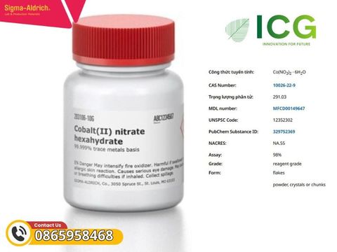  Cobalt(II) nitrate hexahydrate 98% Merck CAS 10026-22-9 