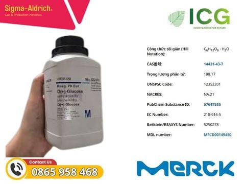 D-(+)-Glucose monohydrate 99.5% | Merck CAS 14431-43-7 