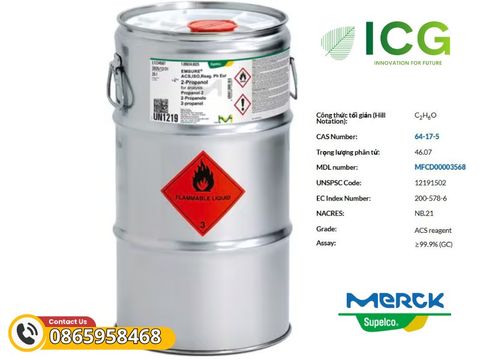 Ethanol absolute Merck (EMSURE®) | CAS 64-17-5 99.9% 