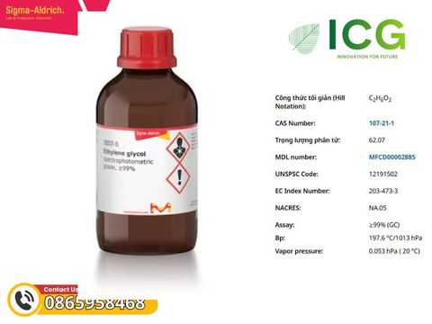  Ethylene glycol EMPLURA | Dung môi Merck CAS 107-21-1 