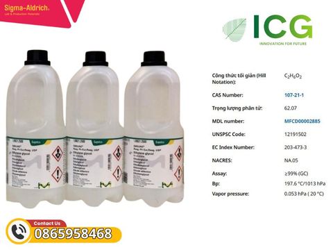  Ethylene glycol EMPLURA | Dung môi Merck CAS 107-21-1 