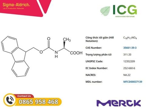  Fmoc-Ala-OH Novabiochem Merck CAS 35661-39-3 