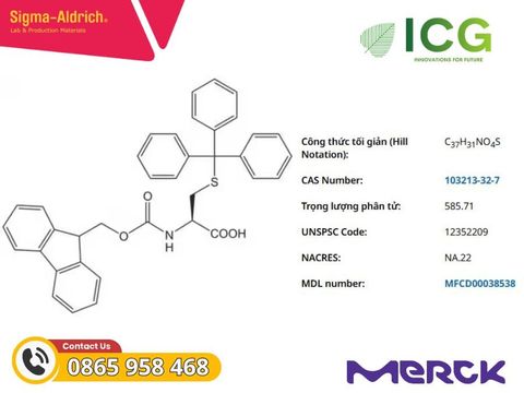  Fmoc-Cys(Trt)-OH Novabiochem | Merck CAS 103213-32-7 