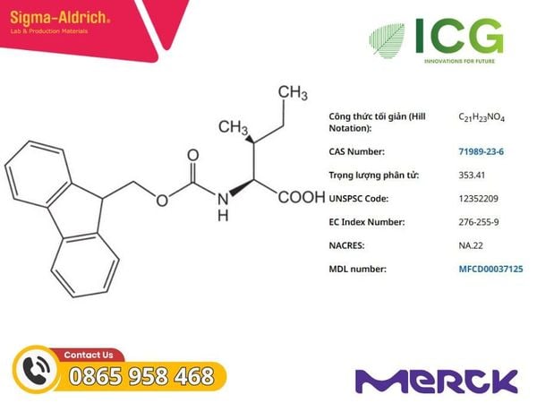  Fmoc-Ile-OH Novabiochem | Merck CAS 71989-23-6 