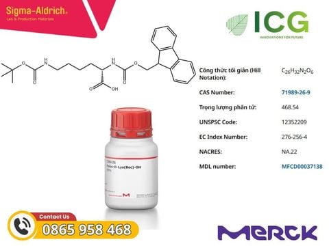  Fmoc-Lys(Boc)-OH Novabiochem | Merck CAS 71989-26-9 