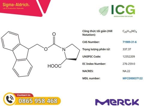  Fmoc-Pro-OH Novabiochem | Merck CAS 71989-31-6 