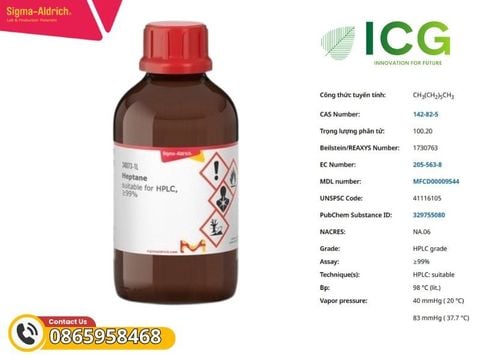  Heptane suitable for HPLC | Hóa chất N-Heptane ≥99% CAS 142-82-5 