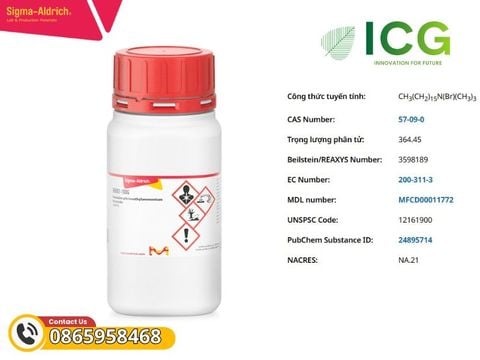  Hexadecyltrimethylammonium bromide ≥98% CAS 57-09-0 Merck 