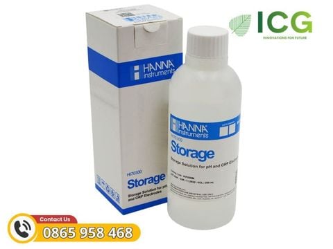  Dung dịch bảo quản điện cực pH và ORP Hanna HI70300L 500 mL 